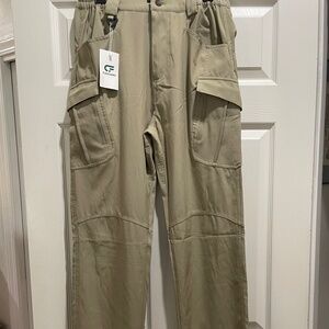 NWT Flexcamo Tactical Series Mens 34 L khaki Cargo Pants poly/cotton mix